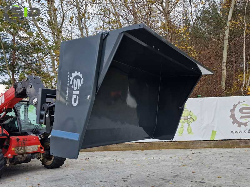 SID Caisse de transport hydraulique lourde / Hydraulic transport box heavy / Kippmulde Heckcontainer 1,8 m - Loader bucket for Agricultural machinery: picture 1 SID Caisse de transport hydraulique lourde / Hydraulic transport box heavy / Kippmulde Heckcontainer 1,8 m - Loader bucket for Agricultural machinery: picture 1