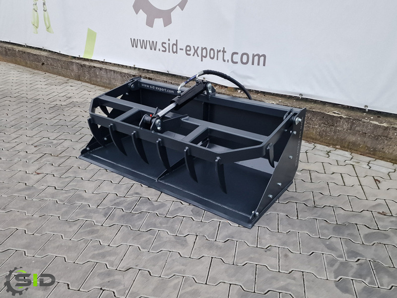 New Clamshell bucket for Compact tractor SID Greifschaufel mini geb. Zinken / Grab bucket Mini burned tines 1,0 m: picture 7