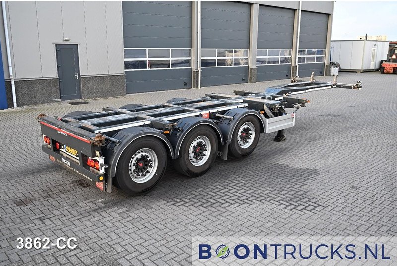 Pacton ET3 | 2x20-30-40-45ft HC * 2x EXTENDABLE * LIFT AXLE * NL TRAILER - Container transporter/ Swap body semi-trailer: picture 1 Pacton ET3 | 2x20-30-40-45ft HC * 2x EXTENDABLE * LIFT AXLE * NL TRAILER - Container transporter/ Swap body semi-trailer: picture 1