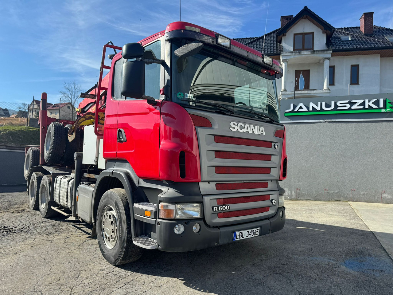SCANIA R500 - Log truck, Crane truck: picture 1 SCANIA R500 - Log truck, Crane truck: picture 1