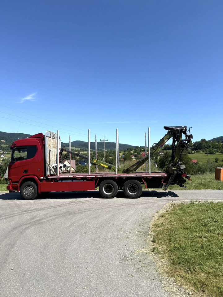 SCANIA R520 XT - Log truck, Crane truck: picture 4 SCANIA R520 XT - Log truck, Crane truck: picture 4