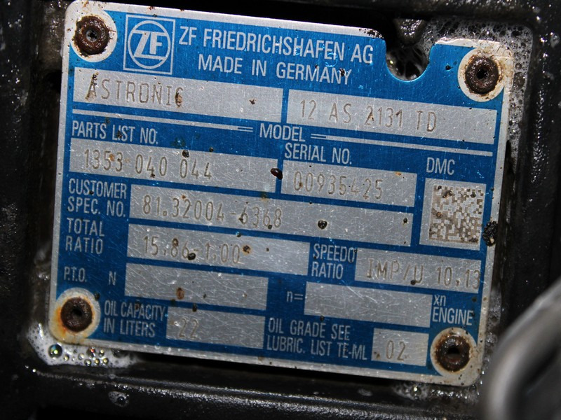 CUTIE DE VITEZE AUTOMATA CU INTARDER MAN 12AS 2131 TD R=15,86-1,00 81.32004.6368 - Gearbox for Truck: picture 5 CUTIE DE VITEZE AUTOMATA CU INTARDER MAN 12AS 2131 TD R=15,86-1,00 81.32004.6368 - Gearbox for Truck: picture 5
