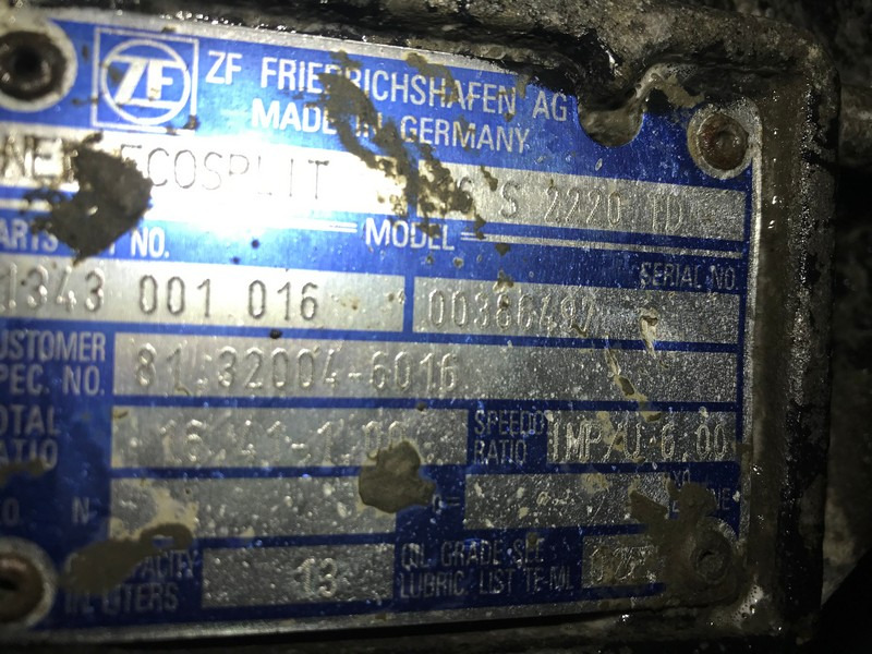 CUTIE DE VITEZE ZF 16 S 2220 TD R=16,41-1,00 - Gearbox for Truck: picture 3 CUTIE DE VITEZE ZF 16 S 2220 TD R=16,41-1,00 - Gearbox for Truck: picture 3