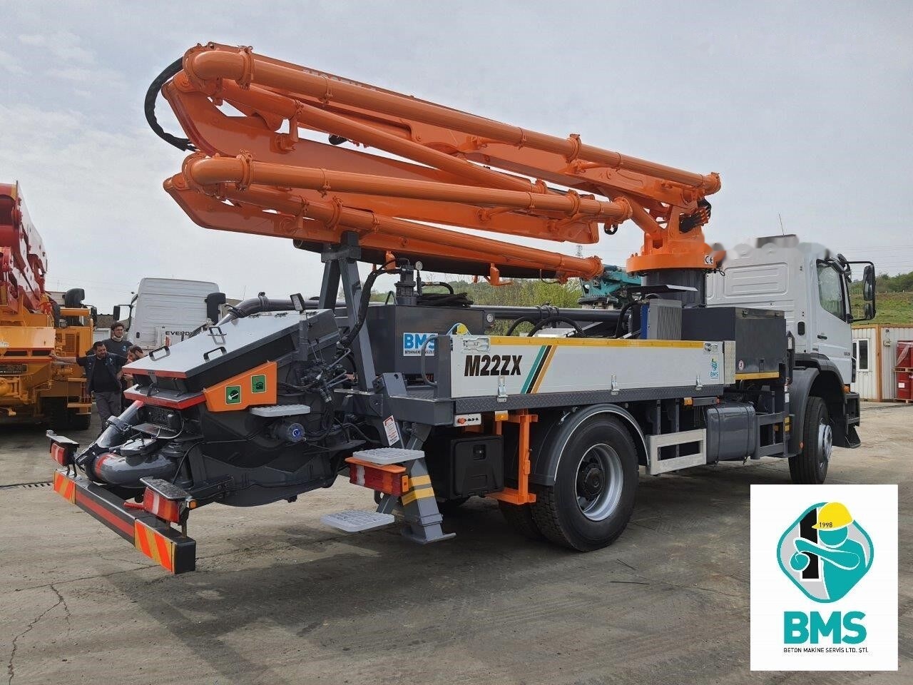 New Concrete pump truck Mercedes-Benz New BMS BCP M22 ZX-4 on chassis: picture 9