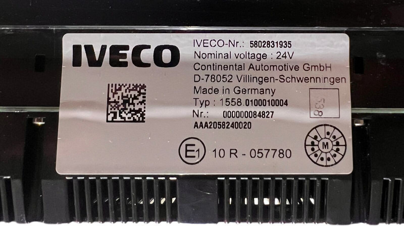 Iveco S-WAY - Dashboard: picture 4 Iveco S-WAY - Dashboard: picture 4