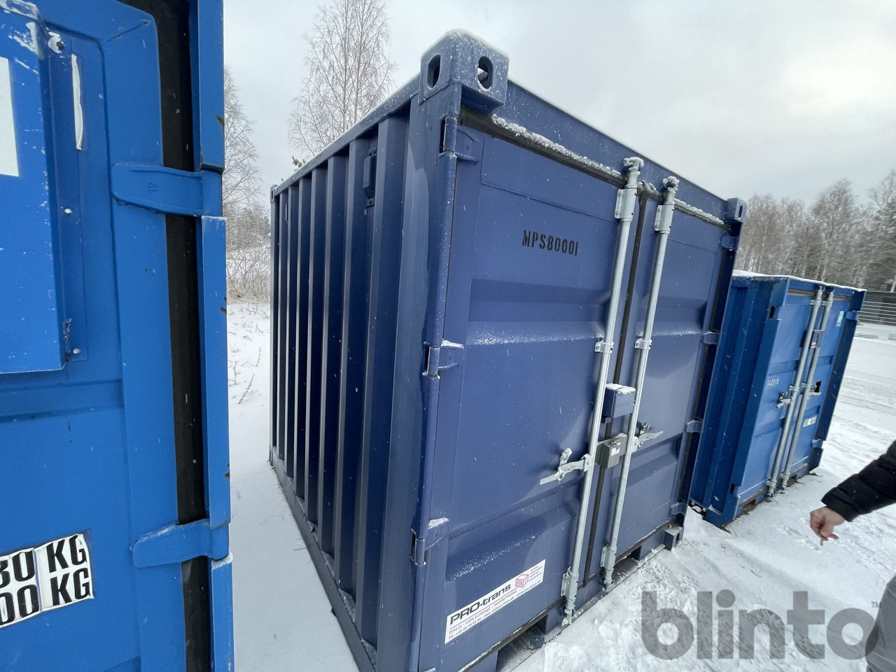 10 fot med dörr som har låskista - Shipping container: picture 2 10 fot med dörr som har låskista - Shipping container: picture 2