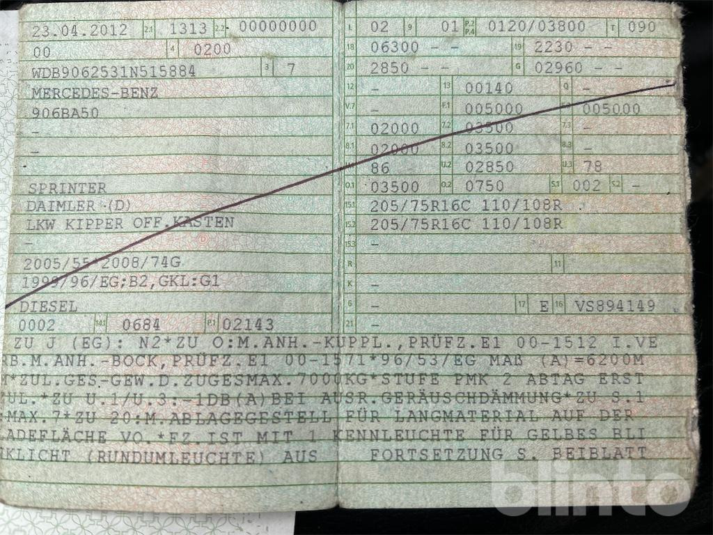 Mercedes-Benz Sprinter (2012) - Flatbed van: picture 5 Mercedes-Benz Sprinter (2012) - Flatbed van: picture 5