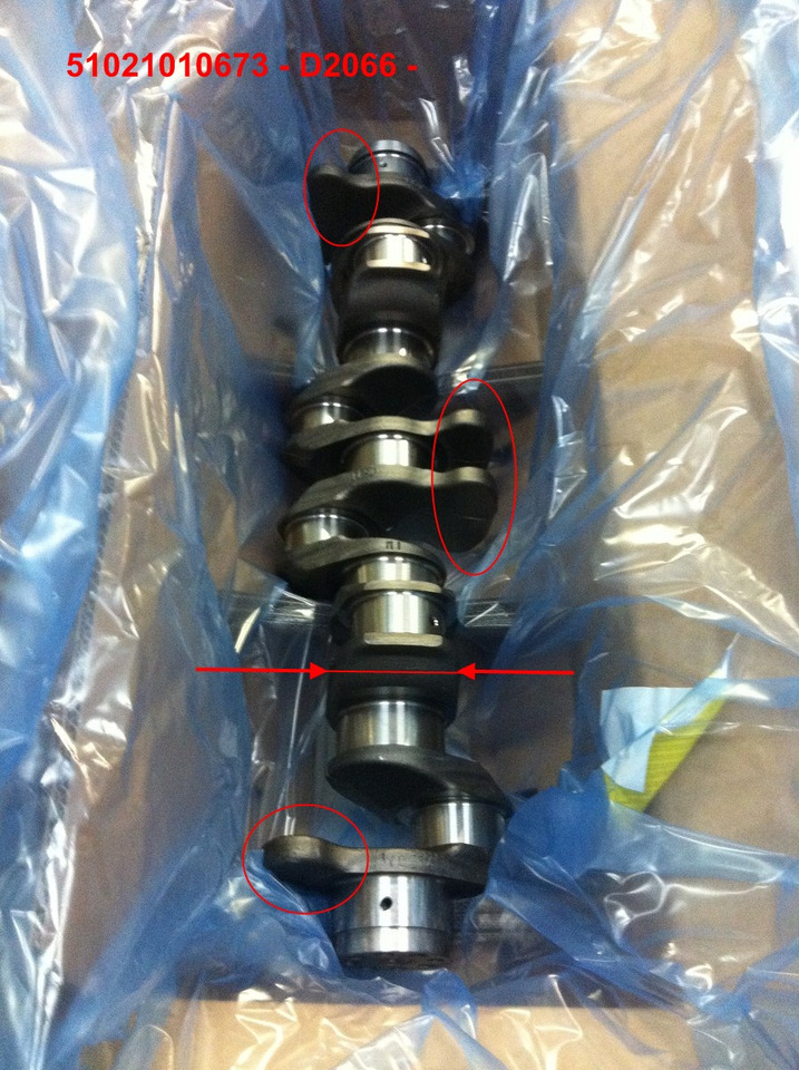 ALBERO MOTORE MAN D2066 - D2676 - Crankshaft: picture 5 ALBERO MOTORE MAN D2066 - D2676 - Crankshaft: picture 5