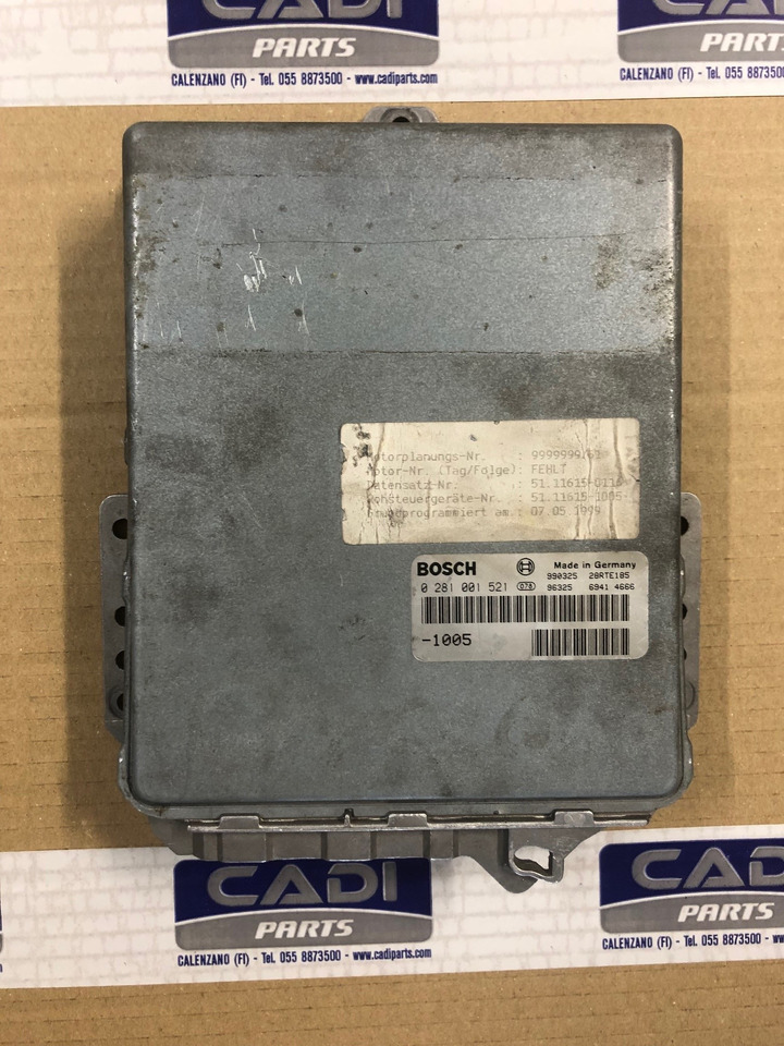 CENTRALINA EDC - RIF. BOSCH 0281001521 - 0281001468 - RIF. MAN 51116157105 - 51116157115 - ECU: picture 1 CENTRALINA EDC - RIF. BOSCH 0281001521 - 0281001468 - RIF. MAN 51116157105 - 51116157115 - ECU: picture 1