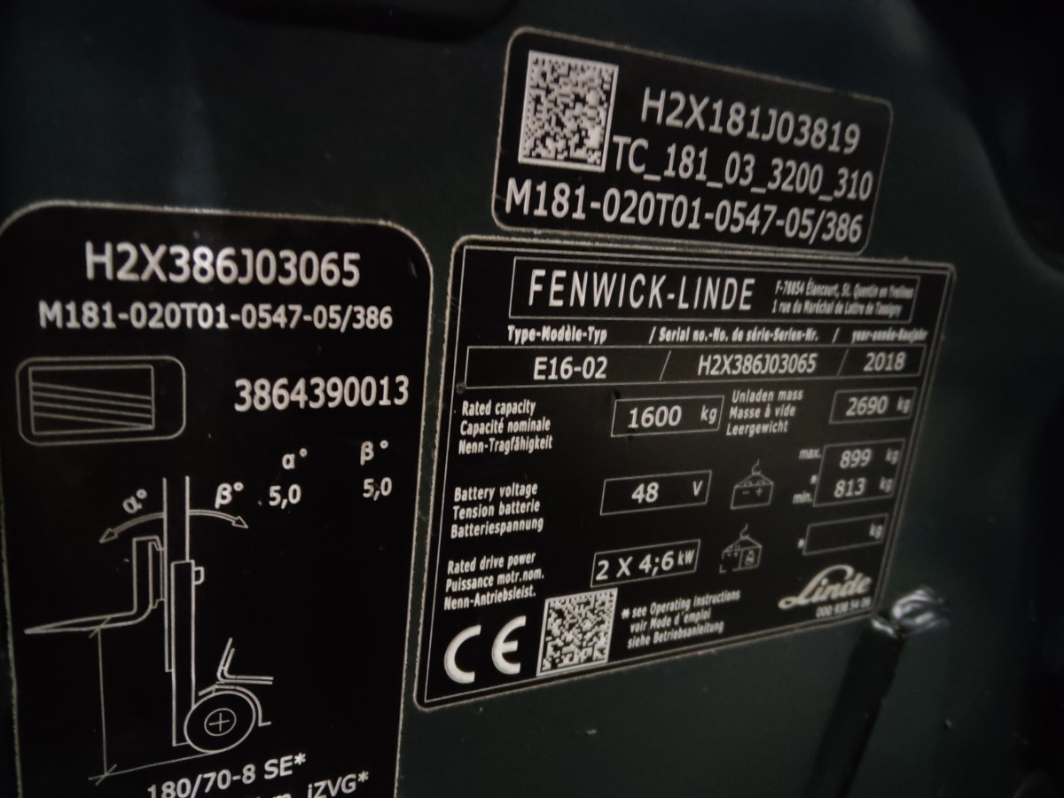 Linde E16-02/BILOVICE - Electric forklift: picture 5 Linde E16-02/BILOVICE - Electric forklift: picture 5