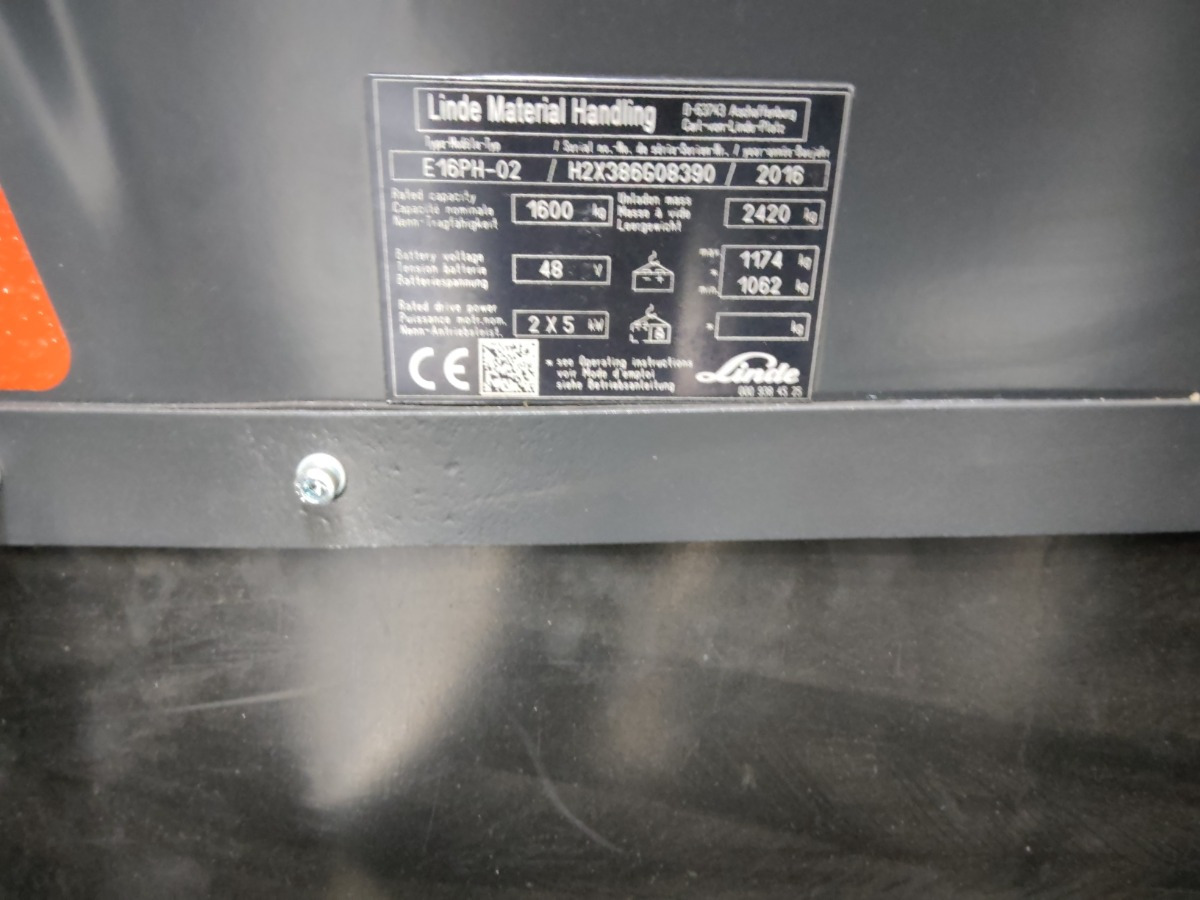Linde E16PH-02 - Electric forklift: picture 5 Linde E16PH-02 - Electric forklift: picture 5