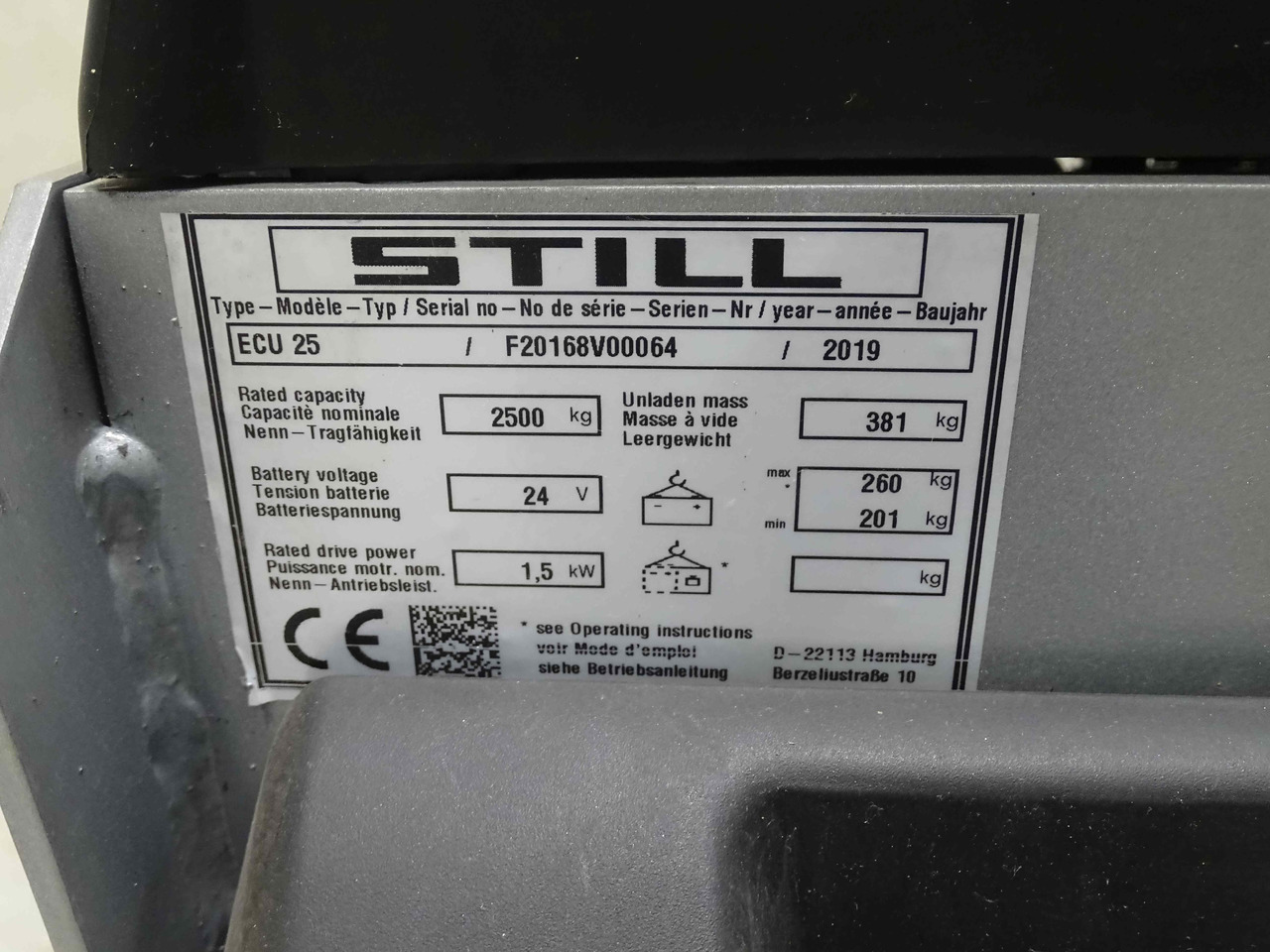 Still ECU25/1800MM - Pallet truck: picture 5 Still ECU25/1800MM - Pallet truck: picture 5