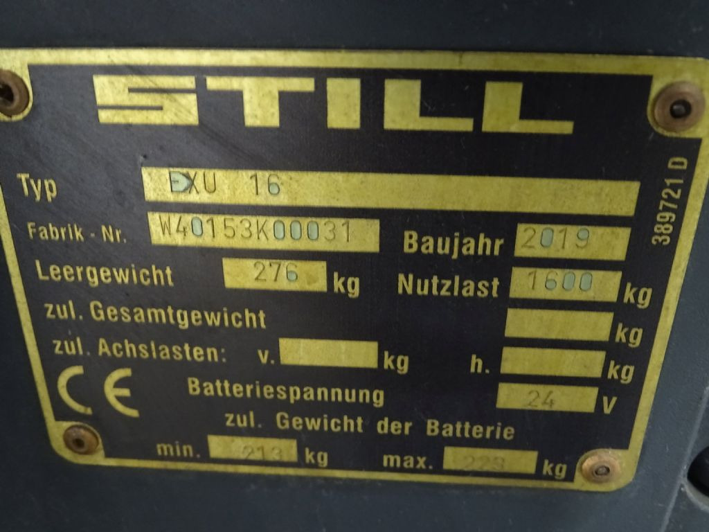 Still EXU16 - Pallet truck: picture 5 Still EXU16 - Pallet truck: picture 5