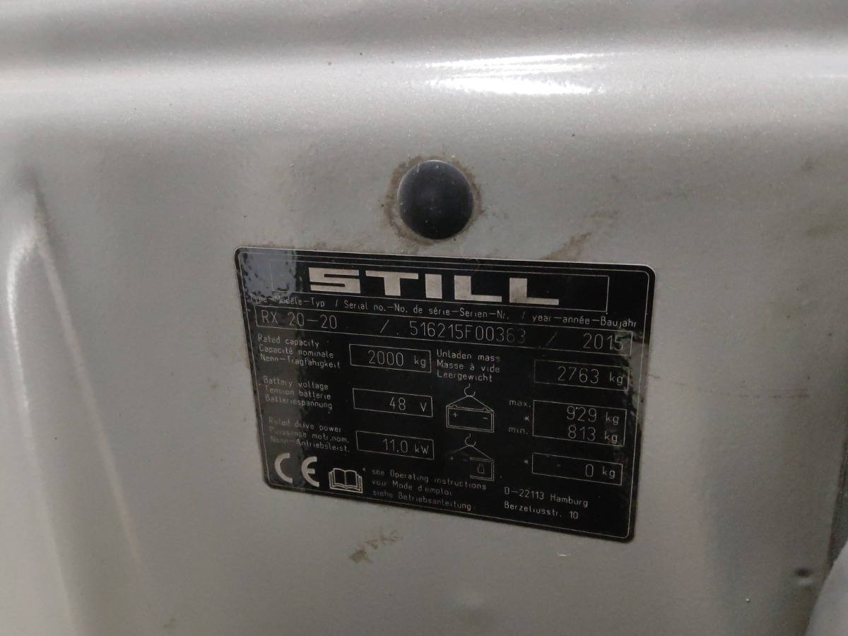 Still RX20-20 - Electric forklift: picture 5 Still RX20-20 - Electric forklift: picture 5