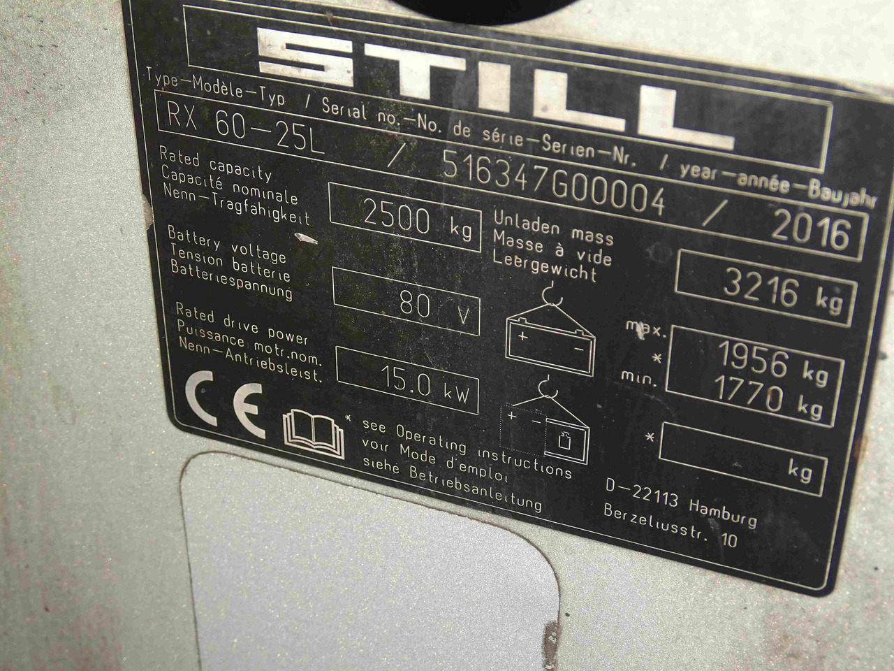 Still RX60-25L - Electric forklift: picture 5 Still RX60-25L - Electric forklift: picture 5