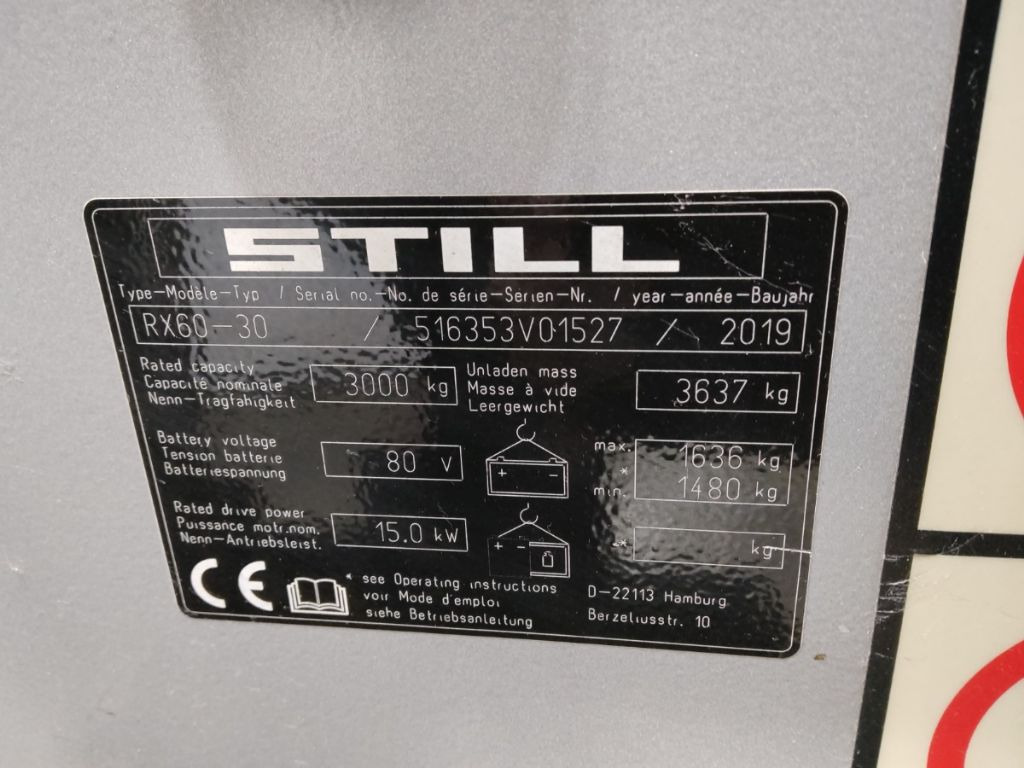 Still RX60-30 - Electric forklift: picture 5 Still RX60-30 - Electric forklift: picture 5