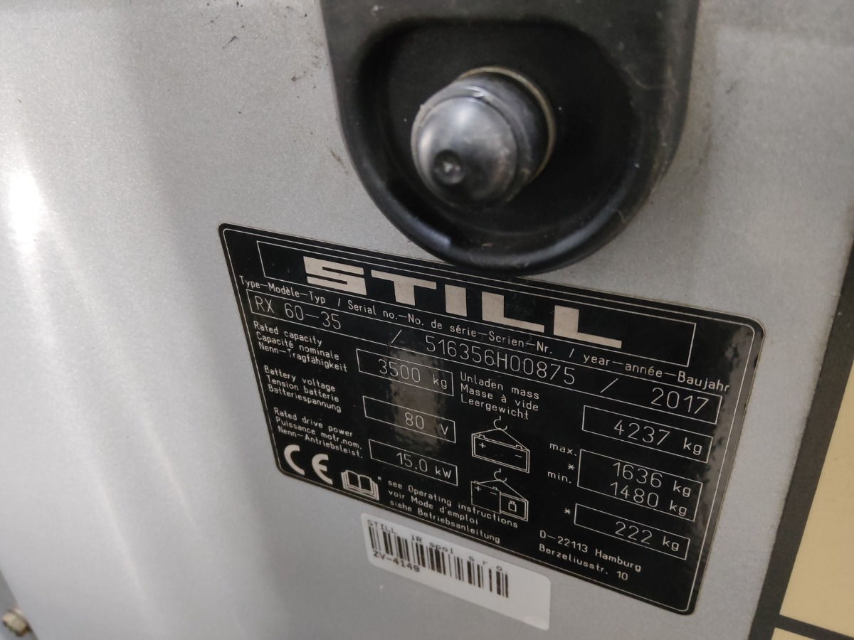 Still RX60-35 - Electric forklift: picture 5 Still RX60-35 - Electric forklift: picture 5