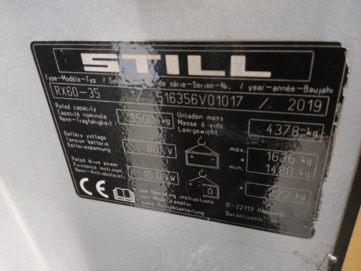 Still RX60-35 - Electric forklift: picture 5 Still RX60-35 - Electric forklift: picture 5