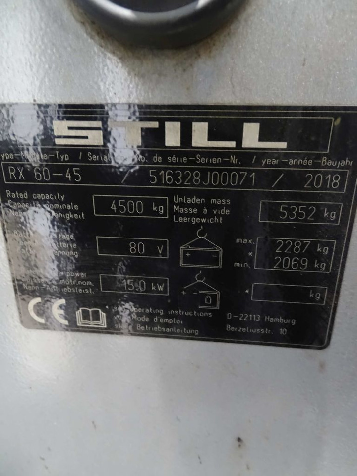 Still RX60-45 - Electric forklift: picture 5 Still RX60-45 - Electric forklift: picture 5