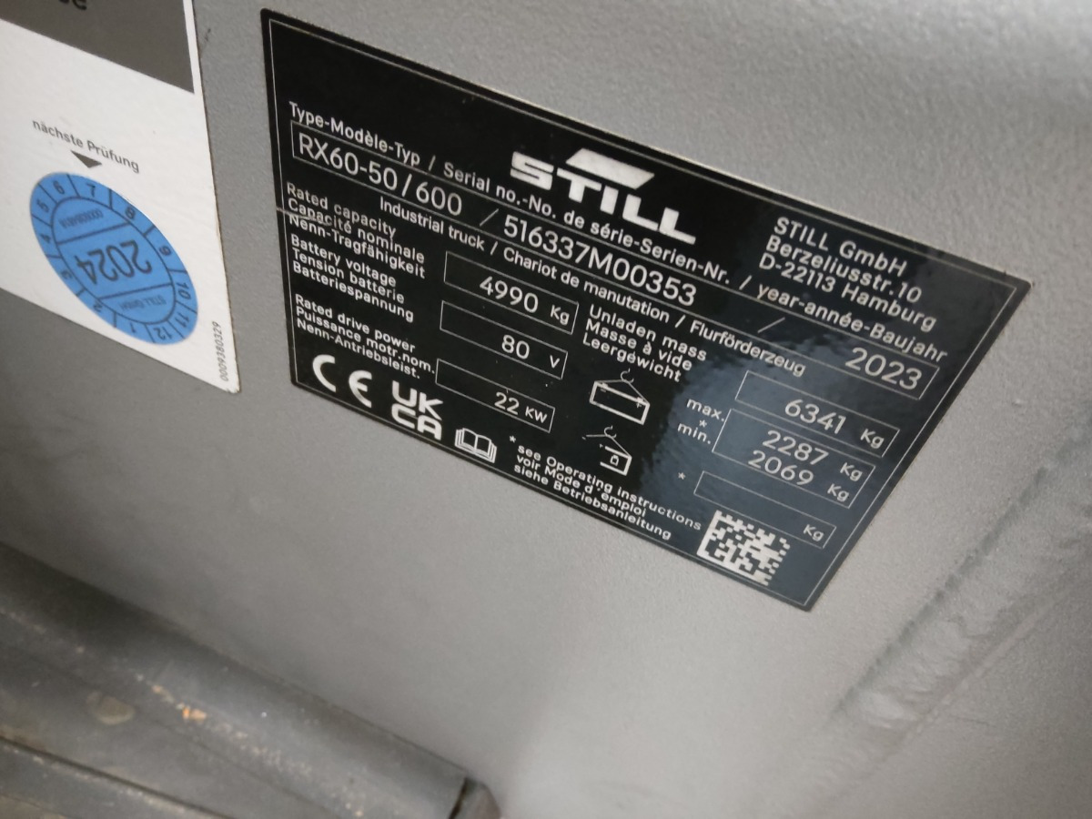 Still RX60-50/600 - Electric forklift: picture 5 Still RX60-50/600 - Electric forklift: picture 5