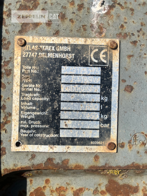 Atlas(Weyhausen) Primär-Prod. Komp.Ti - Excavator bucket: picture 4 Atlas(Weyhausen) Primär-Prod. Komp.Ti - Excavator bucket: picture 4