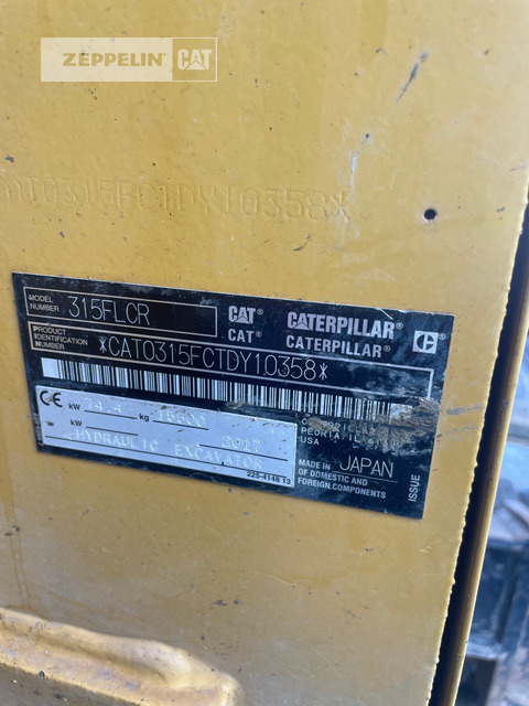 Cat 315FL leasing Cat 315FL: picture 17