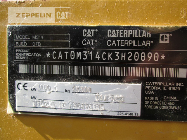 Cat M314-07A - Wheel excavator: picture 2 Cat M314-07A - Wheel excavator: picture 2