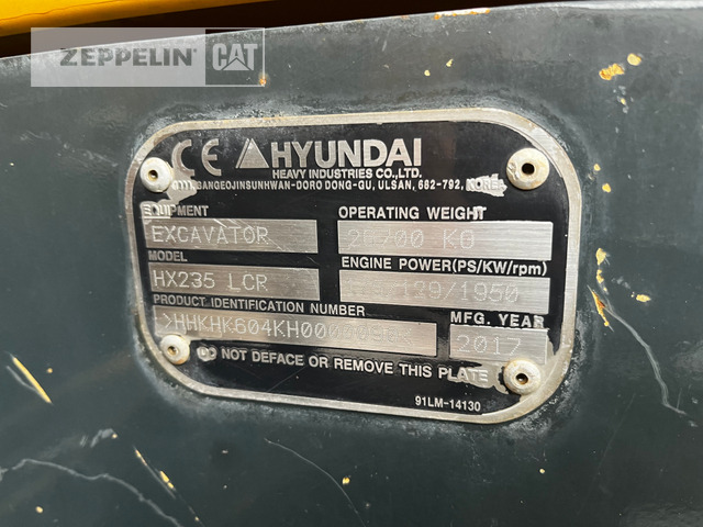 Hyundai HX235LCR leasing Hyundai HX235LCR: picture 40
