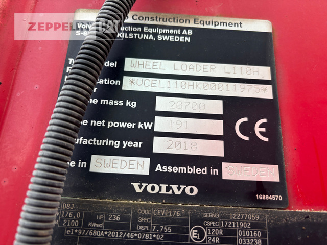 Volvo L110H - Wheel loader: picture 2 Volvo L110H - Wheel loader: picture 2