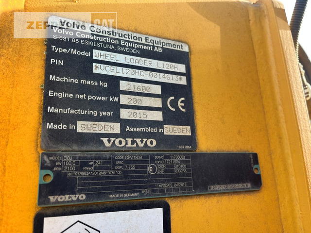 Volvo L120H - Wheel loader: picture 2 Volvo L120H - Wheel loader: picture 2