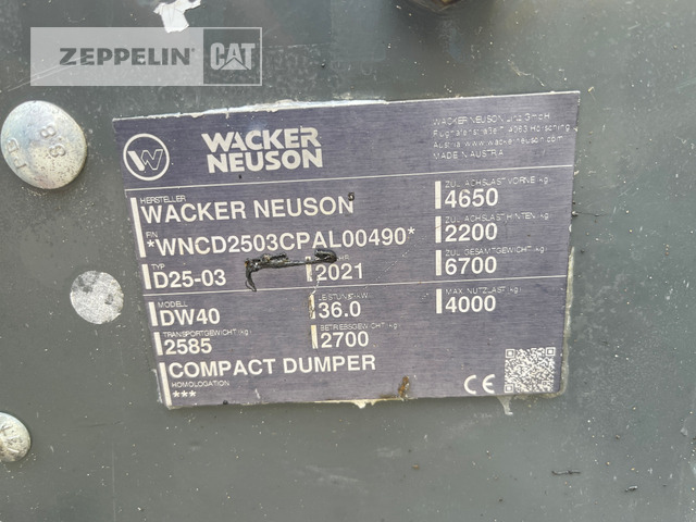 Articulated dumper Wacker DW40: picture 15