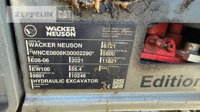 Wacker EW100 - Wheel excavator: picture 5 Wacker EW100 - Wheel excavator: picture 5