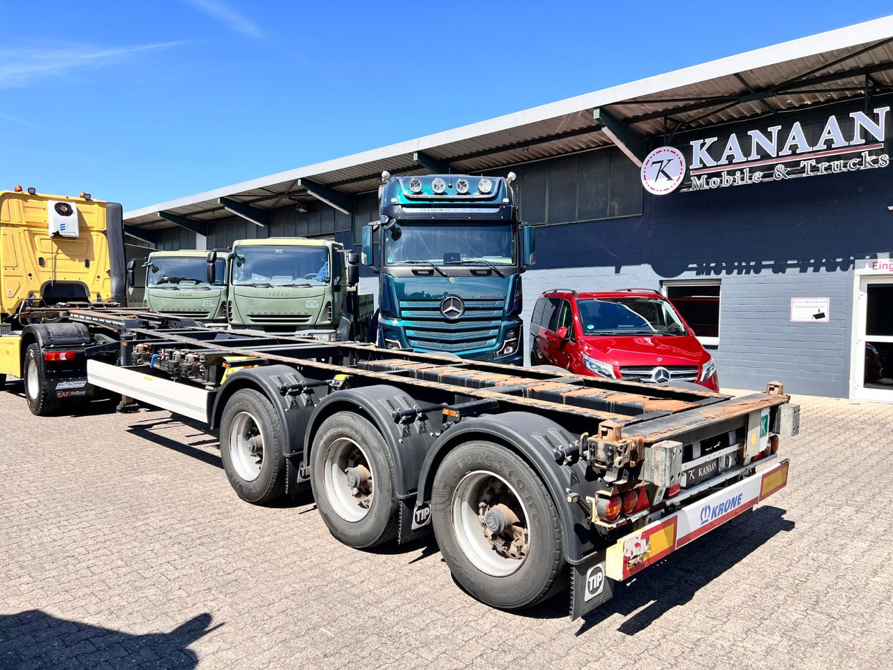 Krone Container Multi 2x20-30-40-45ft HighCube 10x stk - Container transporter/ Swap body semi-trailer: picture 1 Krone Container Multi 2x20-30-40-45ft HighCube 10x stk - Container transporter/ Swap body semi-trailer: picture 1